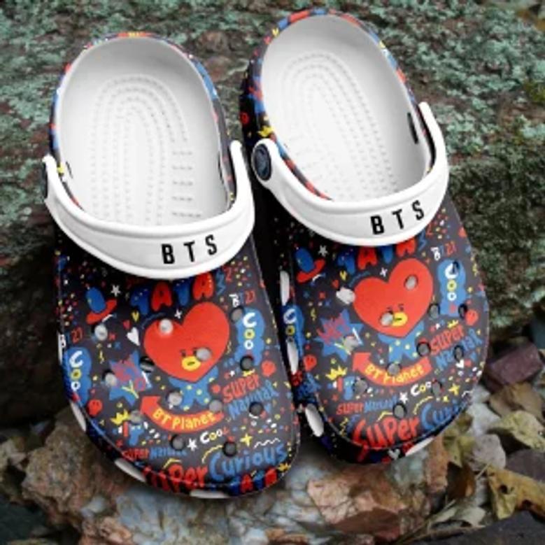 Bts Jungkook Pattern Clogs Crocband Shoes Crocs Comfortable For Men Women