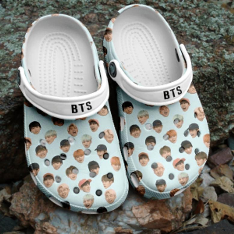 Bts Jungkook Pattern Clogs Crocs Shoes Comfortable Crocband For Men Women