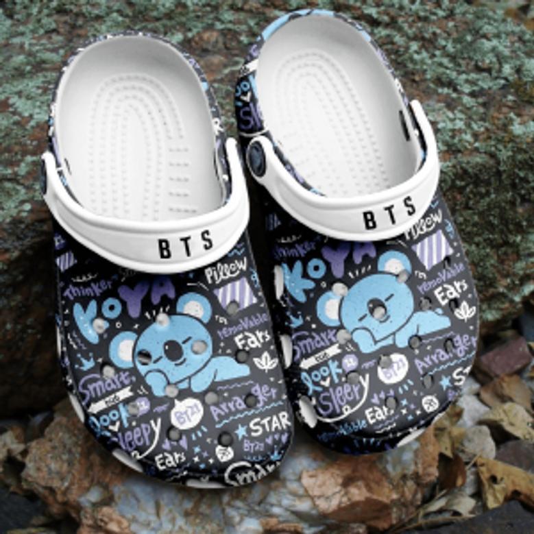 Bts Jungkook Pattern Crocband Shoes Clogs Comfortable Crocs For Men Women