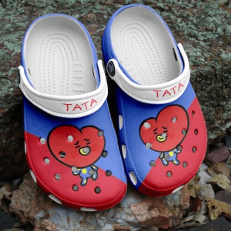 Bts Jungkook Pattern Crocs Comfortable Clogs Crocband Shoes For Men Women