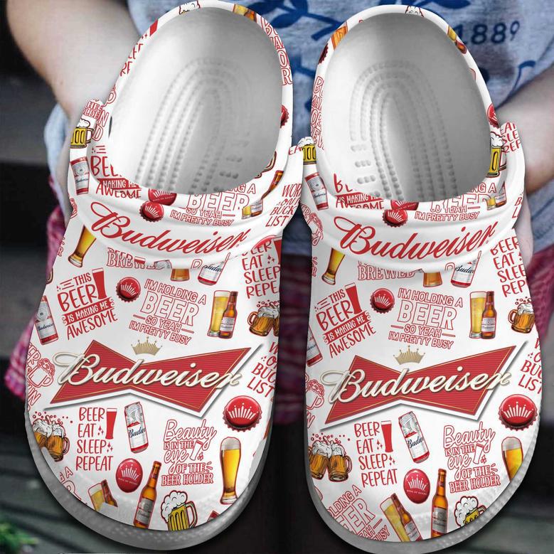 Budweiser Beer Crocs Crocband Clogs Shoes