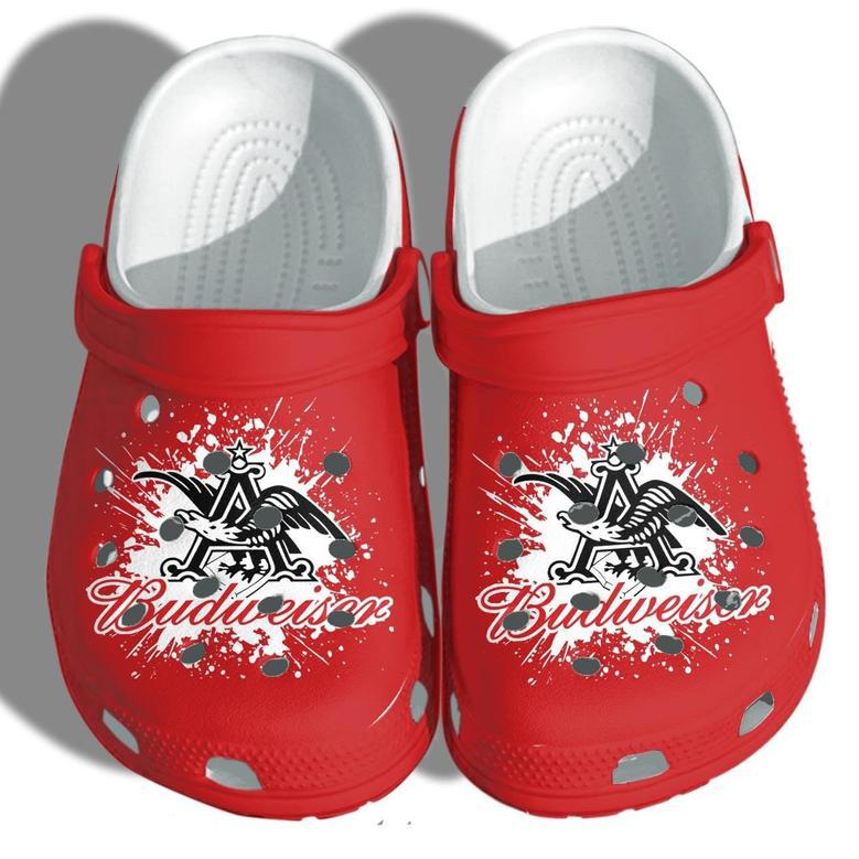 Budweiser Funny Custom Shoes Clogs For Men Women - Beer Drinkin Outdoor Shoes