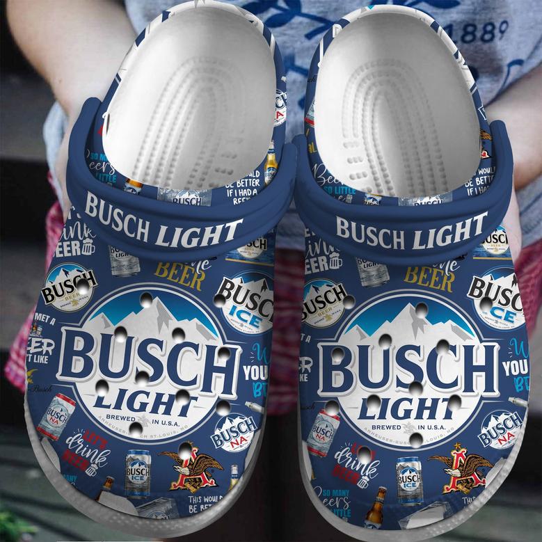 Busch Light Beer Crocs Crocband Clogs Shoes