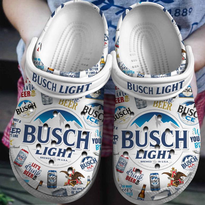 Busch Light Beer Crocs Crocband Clogs Shoes