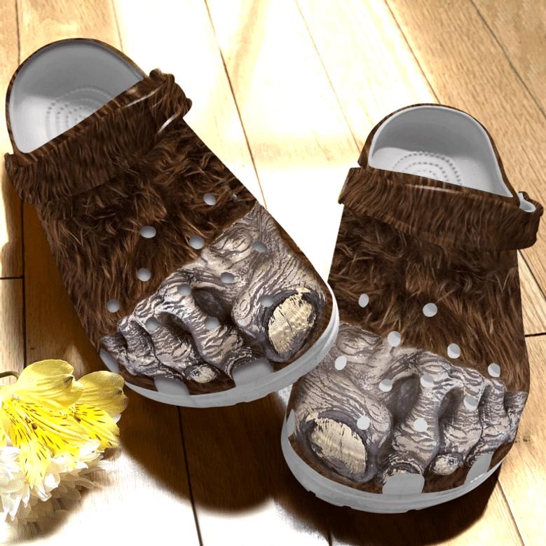 Camping Bigfoot Feet 3D Shoes Clogs Birthday Gifts For Men Father Day - Grandma Funny Bigfoot Shoes Camping Hunting