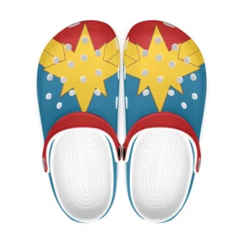 Captain Marvel Avengers Movie Crocs Crocband Clogs Shoes Custom Name For Men Women And Kids