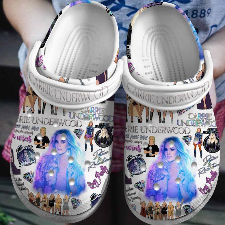 Carrie Underwood Singer Music Crocs Crocband Shoes Clogs For Men Women And Kids