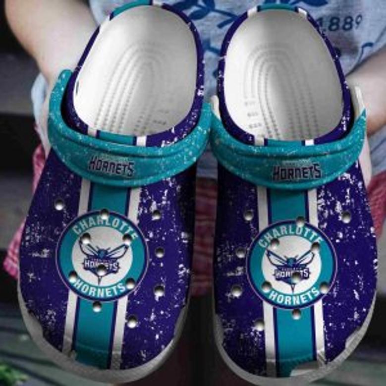 Charlotte Hornets Basketball Club Crocs Comfortable Clogs Crocband Shoes For Men Women