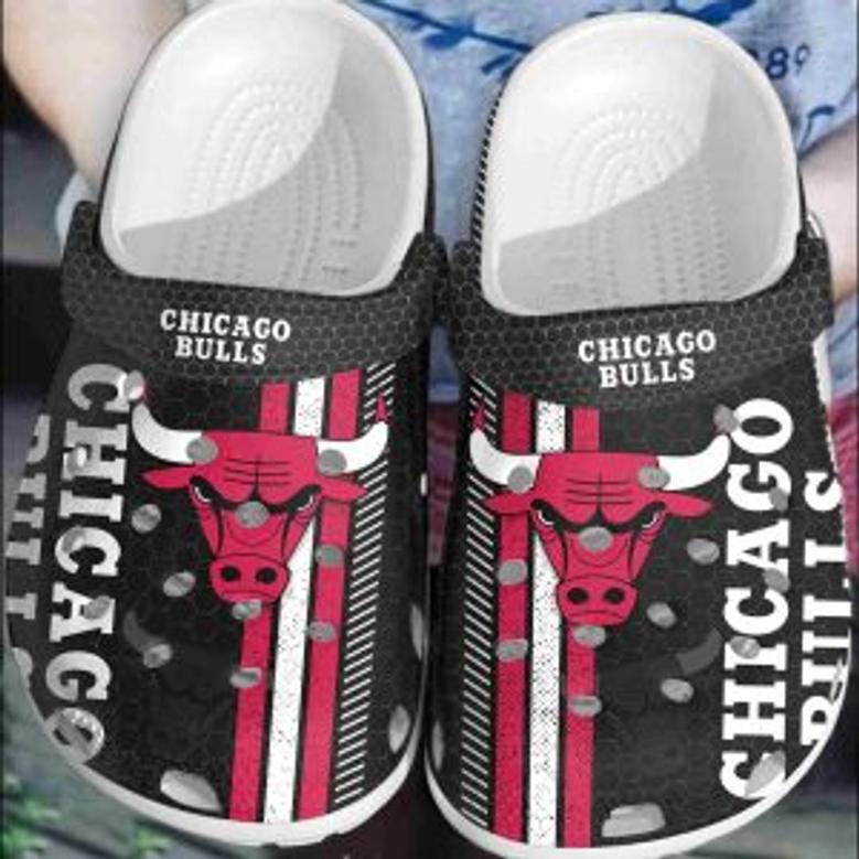 Chicago Bulls Basketball Club Crocband Crocs Clogs Comfortable Shoes For Men Women