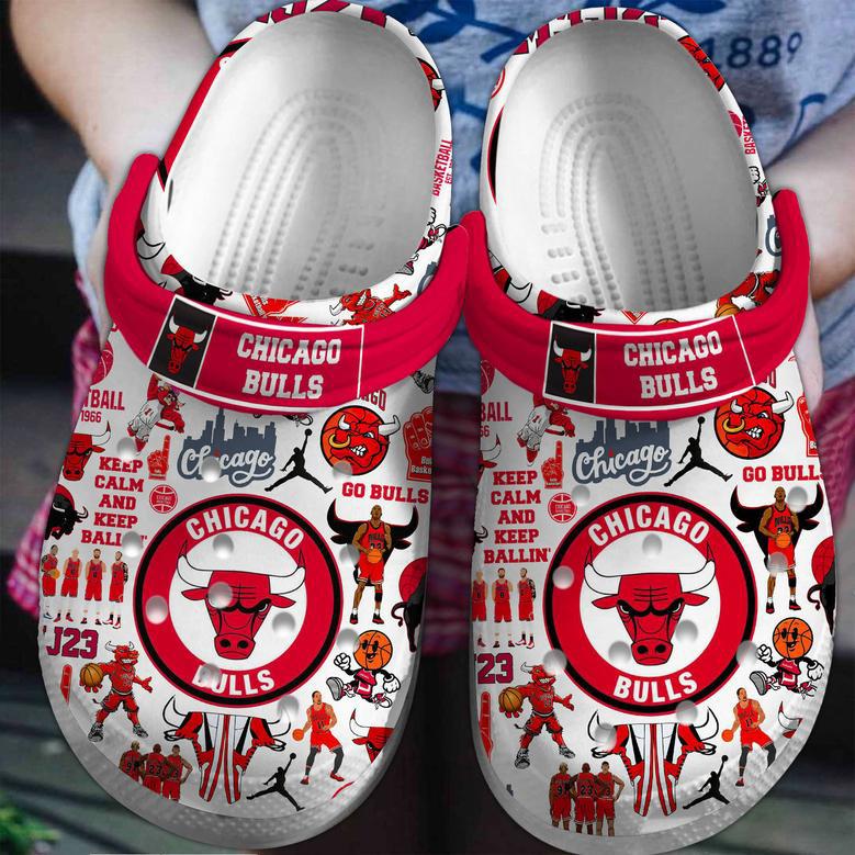 Chicago Bulls Nba Sport Crocs Clogs Crocband Shoes