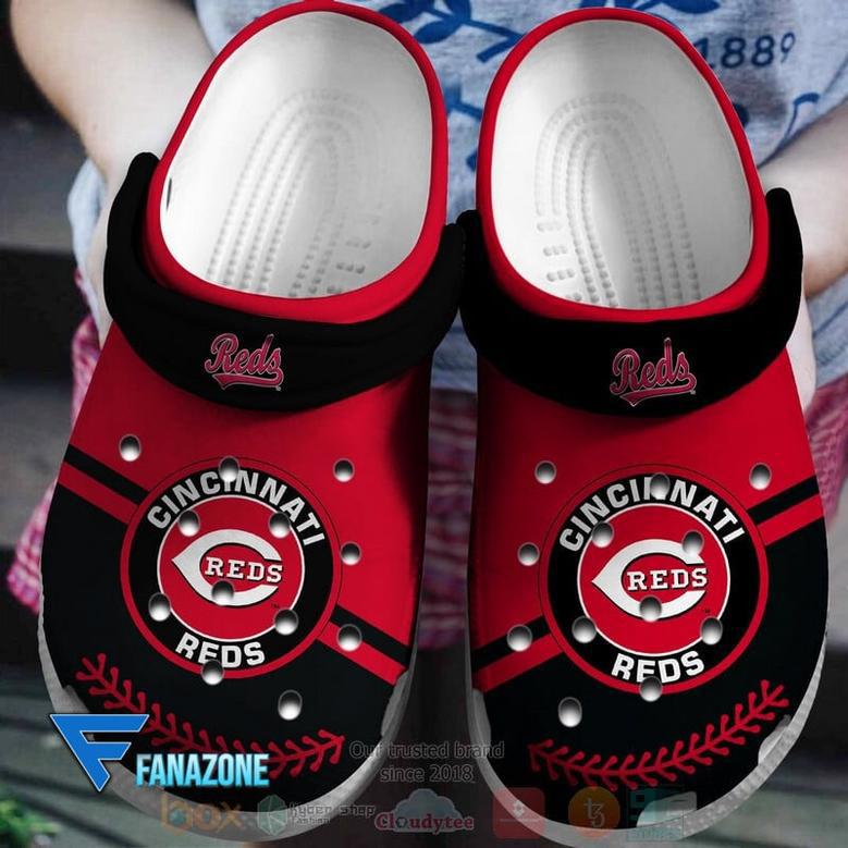 Cincinnati Reds Red-Black Mlb Sport Crocs Clogs Crocband Shoes