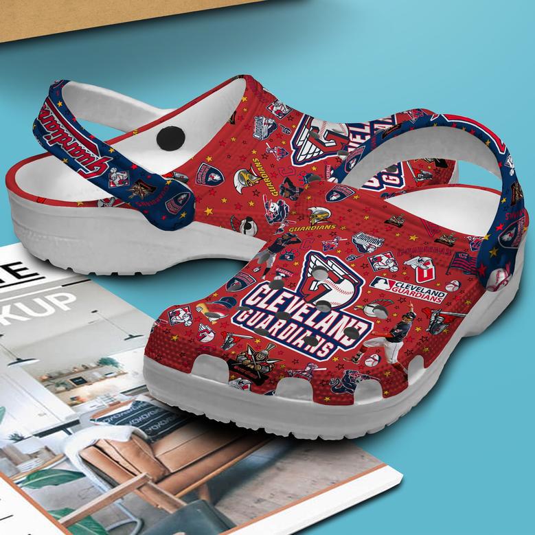 Cleveland Guardians Mlb Sport Crocs Crocband Clogs Shoes For Men Women And Kids