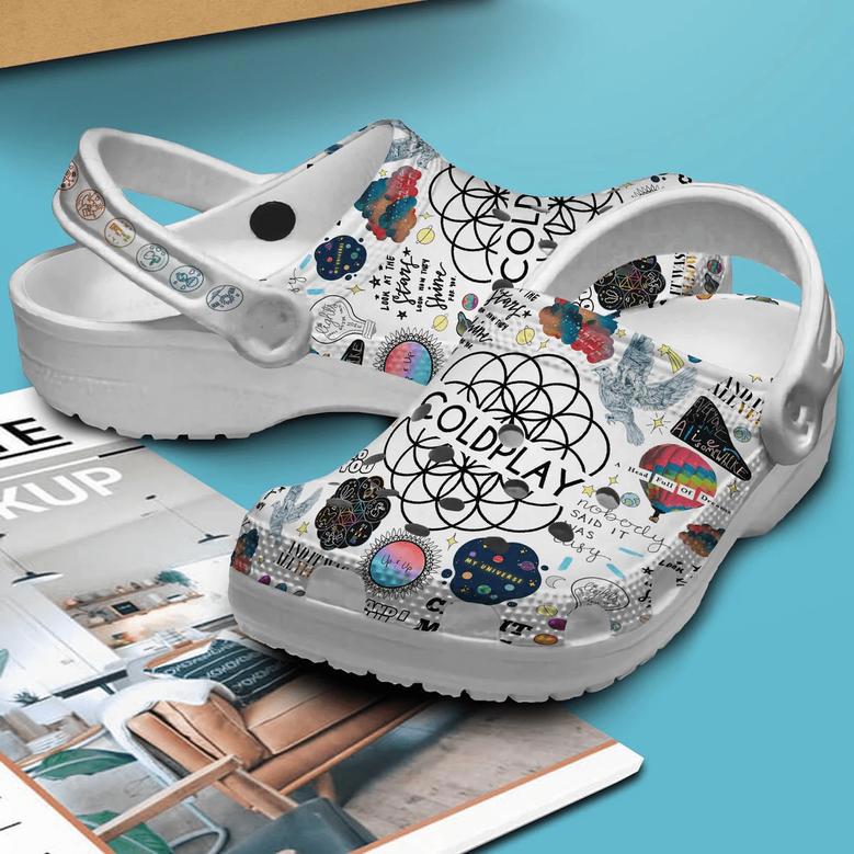 Coldplay Music Crocs Crocband Clogs Shoes