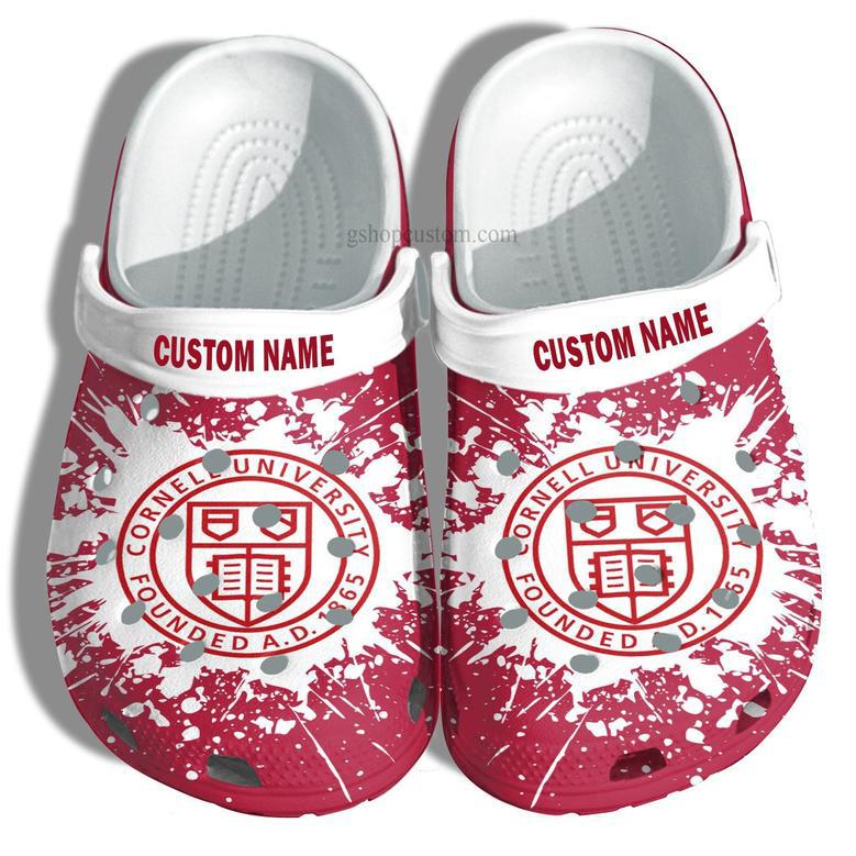 Cornell University Croc Shoes Customize- University Graduation Gifts Shoes Admission Gift