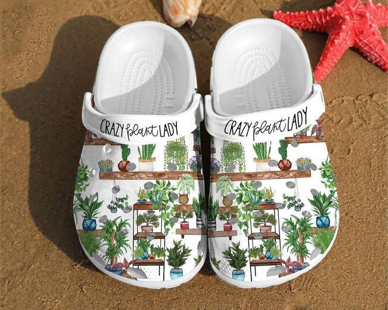 Crazy Plant Lady Mom Unisex Birthday Gifts Clog Shoes