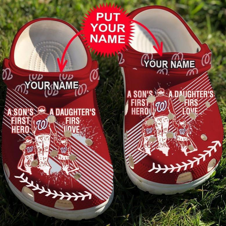 Custom Name Dad And Son Daughter Nationals Rubber