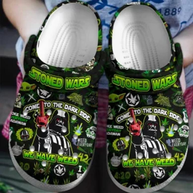 Darth Vader Star Wars Smoke 420 Weed Crocs Crocband Clogs Shoes Comfortable For Men Women