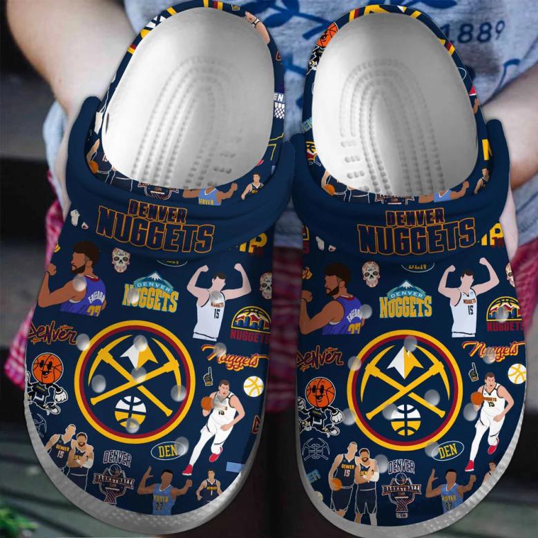 Denver Nuggets Basketball Team Nba Sport Crocs Clogs Crocband Shoes