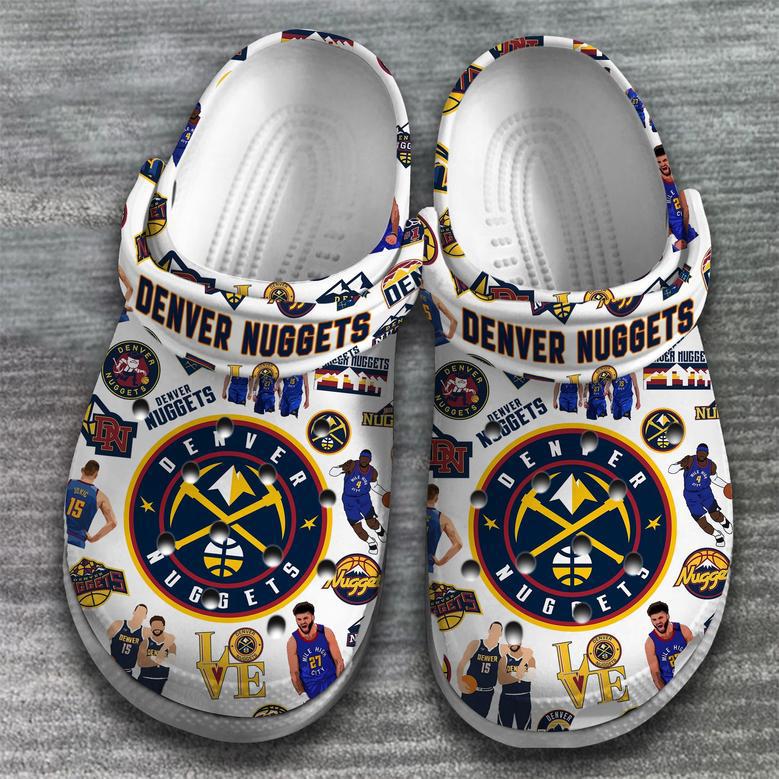 Denver Nuggets Nba Basketball Sport Crocs Crocband Clogs Shoes