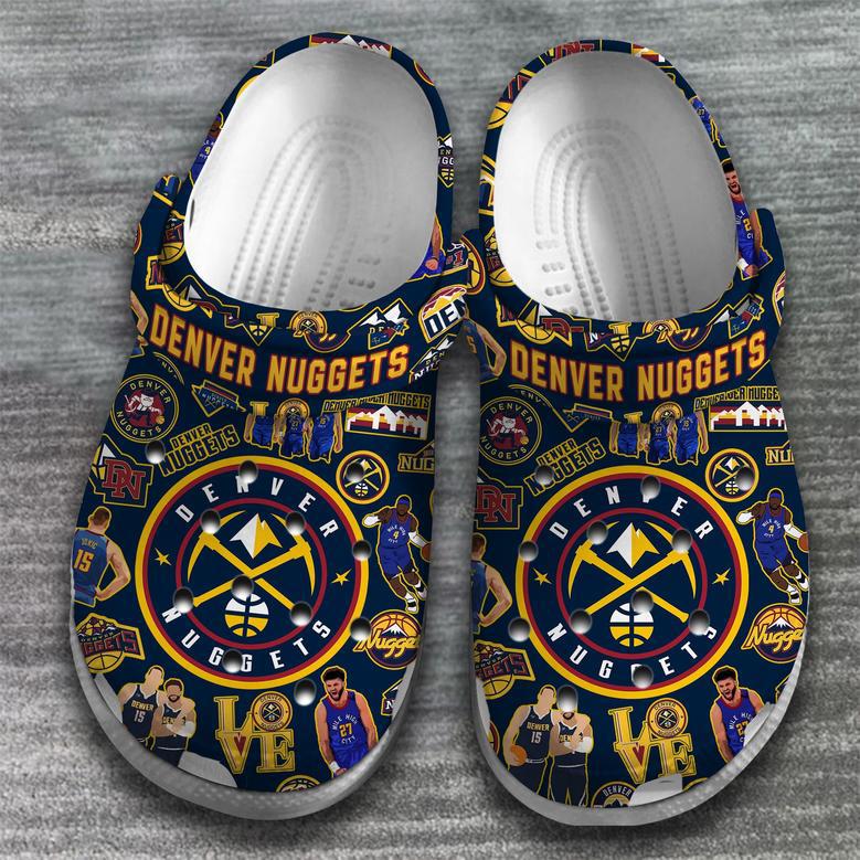 Denver Nuggets Nba Basketball Sport Crocs Crocband Clogs Shoes