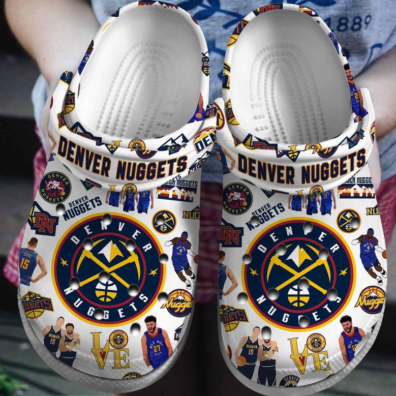 Denver Nuggets Nba Basketball Sport Crocs Crocband Clogs Shoes