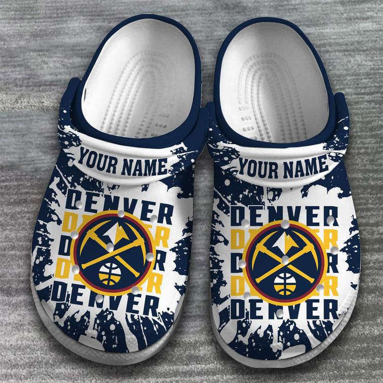 Denver Nuggets Nba Basketball Sport Crocs Crocband Clogs Shoes