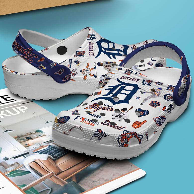 Detroit Tigers Mlb Sport Crocs Crocband Clogs Shoes For Men Women And Kids