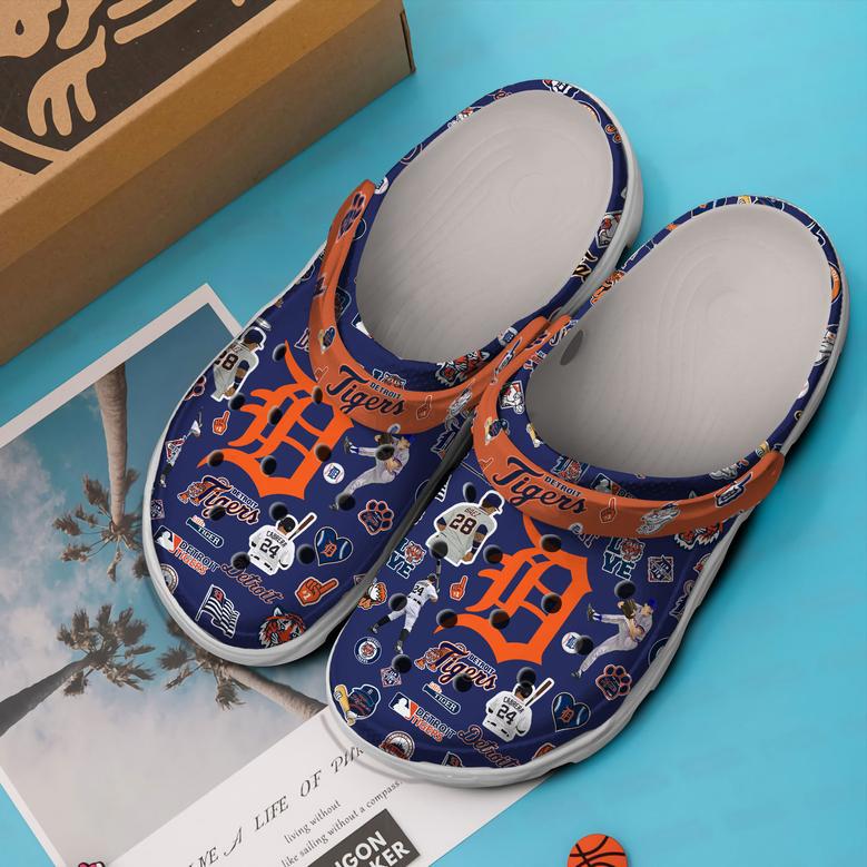 Detroit Tigers Mlb Sport Crocs Crocband Clogs Shoes For Men Women And Kids