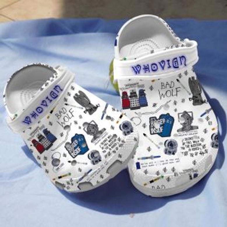 Doctor Who Tv Show Crocs Crocband Clogs Shoes Comfortable For Men Women