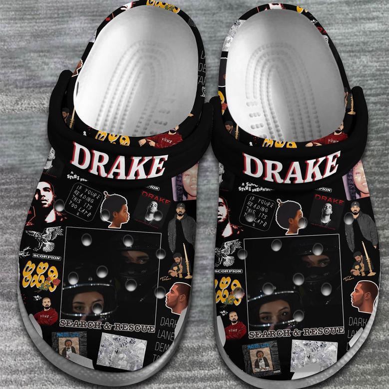 Drake Rapper Music Crocs Crocband Clogs Shoes