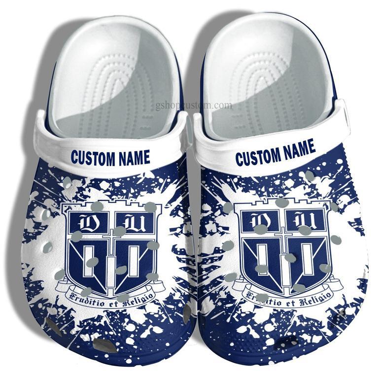 Duke University Graduation Gifts Croc Shoes Customize- Admission Gift Shoes