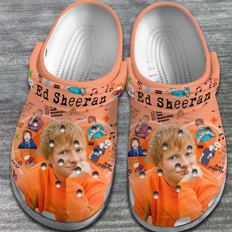 Ed Sheeran Singer Music Crocs Crocband Clogs Shoes