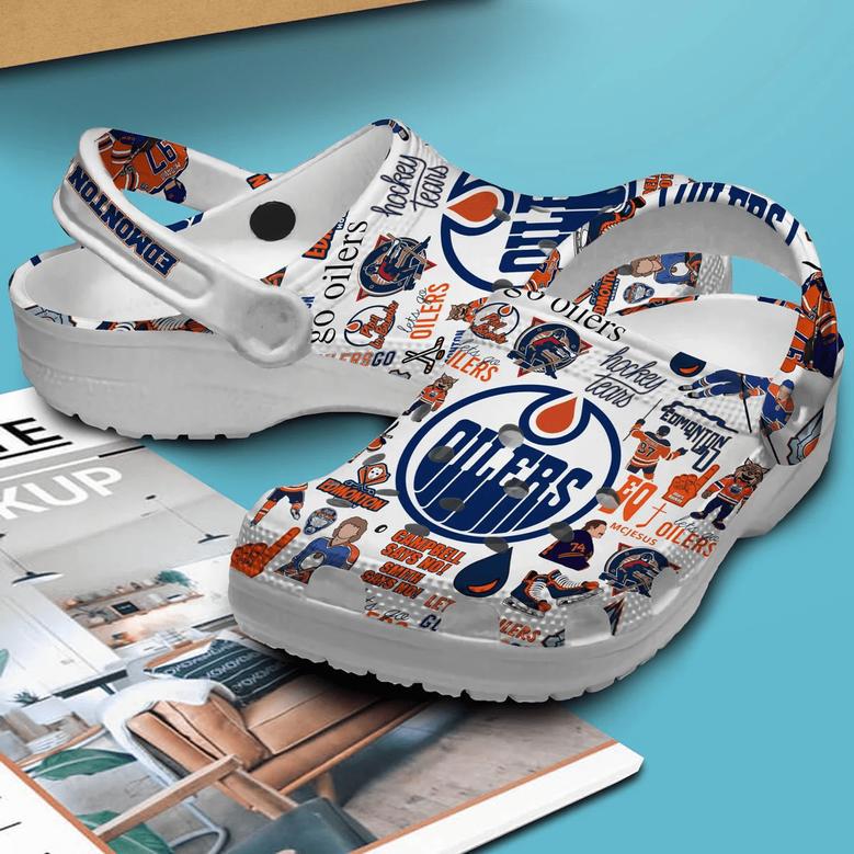 Edmonton Oilers
Hockey Nhl Crocs Clogs Crocband Shoes