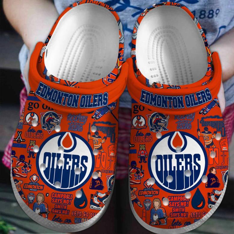 Edmonton Oilers
Hockey Nhl Crocs Clogs Crocband Shoes