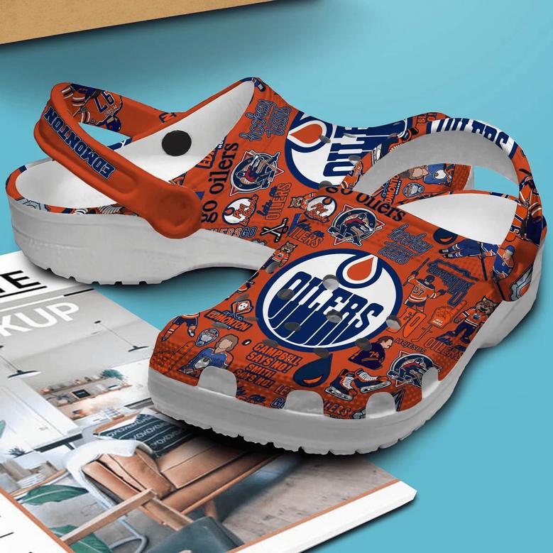 Edmonton Oilers
Hockey Nhl Crocs Clogs Crocband Shoes