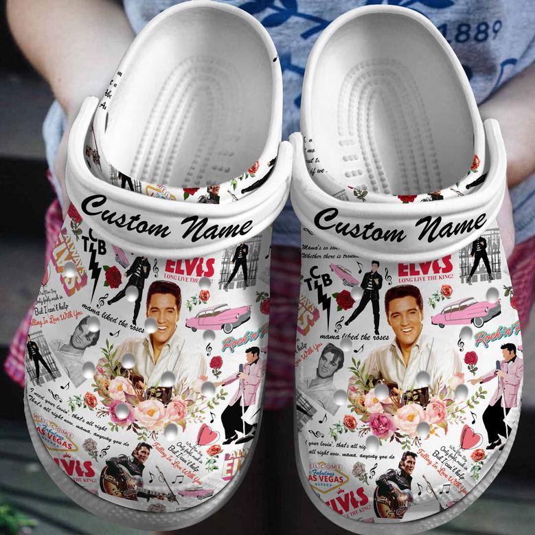 Elvis Singer Music Crocs Crocband Clogs Shoes