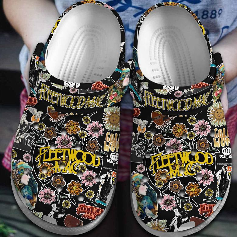 Fleetwood Mac Band Music Crocs Crocband Clogs Shoes