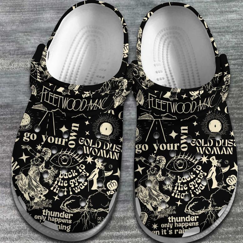 Fleetwood Mac Band Music Crocs Crocband Clogs Shoes