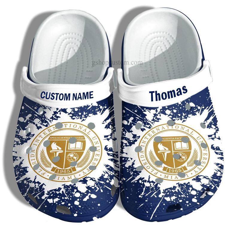 Florida International University Graduation Gifts Croc Shoes Customize- Admission Gift Shoes