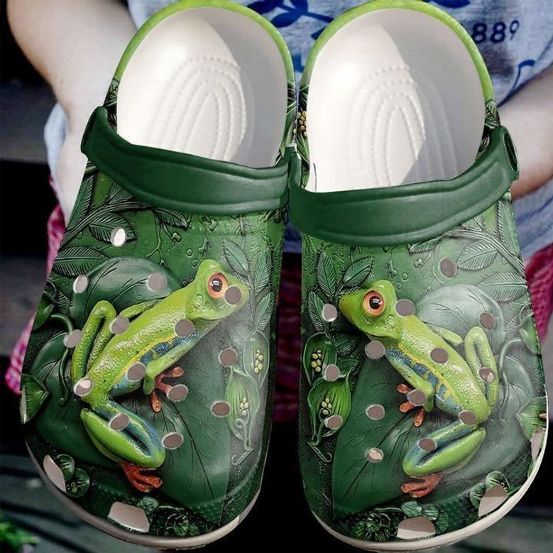 Frog Floral Classic Clogs Shoes
