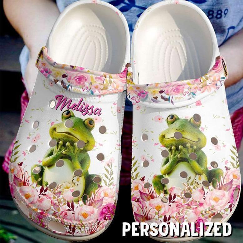 Frog Personalized Cute Clog Shoes