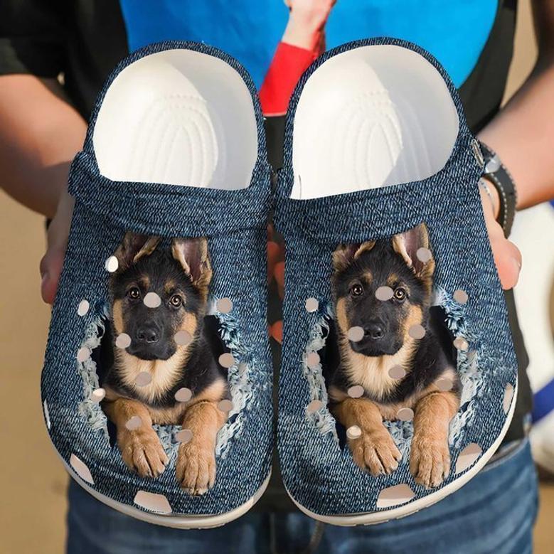 German Shepherd Baby Clog Shoes