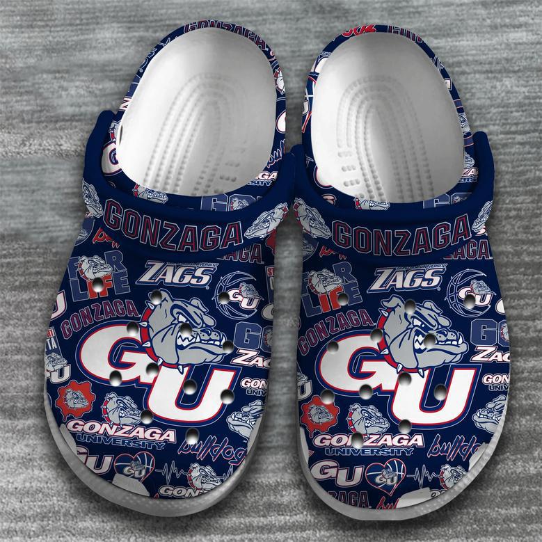 Gonzaga Bulldogs Ncaa Sport Crocs Crocband Clogs Shoes