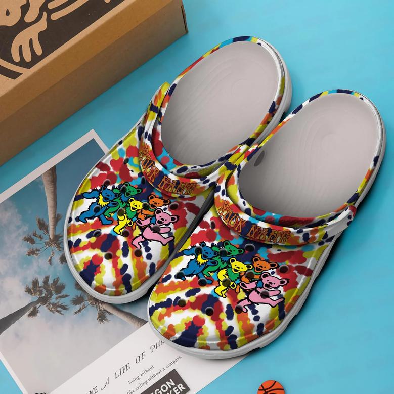 Grateful Dead Music Crocs Crocband Clogs Shoes