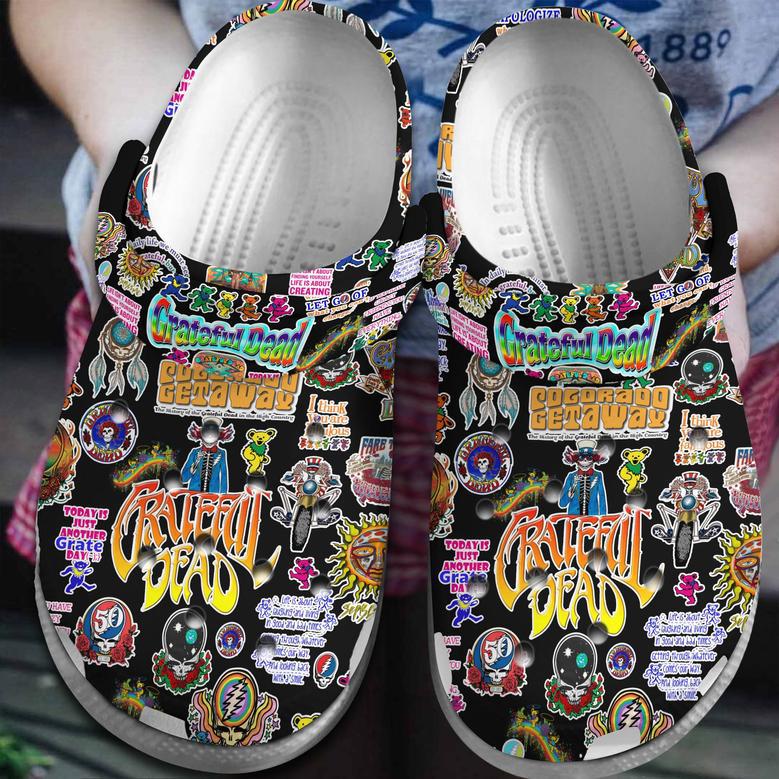 Grateful Dead Music Crocs Crocband Clogs Shoes