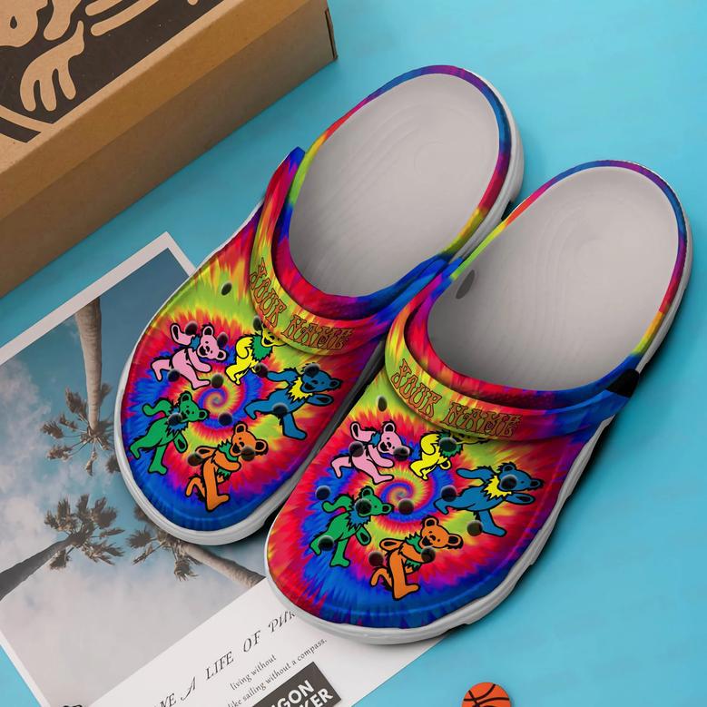 Grateful Dead Music Crocs Crocband Clogs Shoes