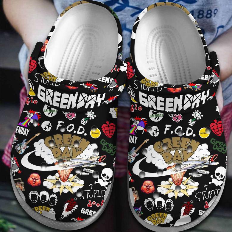 Green Day Band Music Crocs Crocband Clogs Shoes