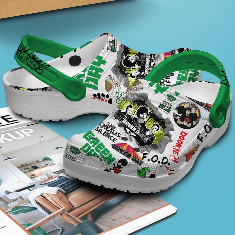 Green Day Music Crocs Crocband Clogs Shoes