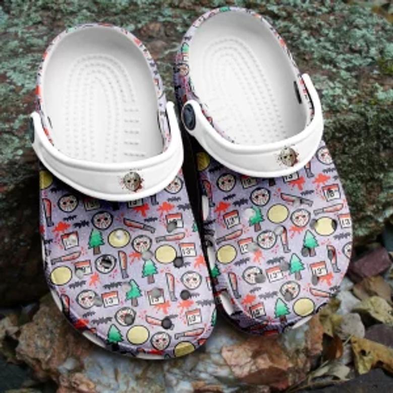 Halloween Face Shoes Hlw-11 Crocs Crocband Clogs Shoes For Men Women