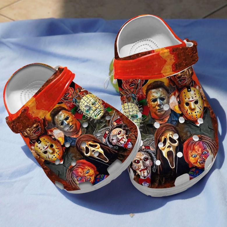 Halloween Horror Movie Characters Crocband Clogs